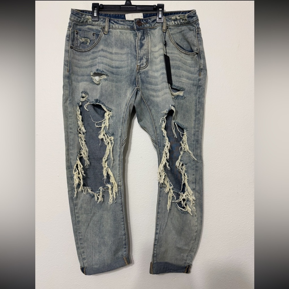 One teaspoon Saints Low Waist Boyfriend Denim Jeans Size 30 NWT - Picture 3 of 15